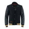 MDL FASHION Collage Varsity Jacket Black/Gold/White