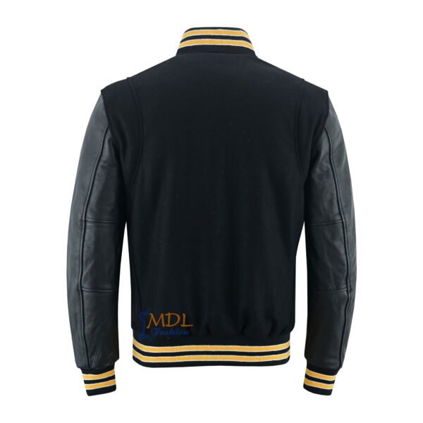 MDL FASHION Collage Varsity Jacket Black/Gold/White