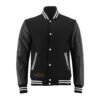 MDL FASHION Collage Varsity Jacket Black / White Lines