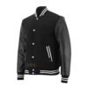 MDL FASHION Collage Varsity Jacket Black / White Lines