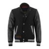 MDL FASHION Collage Varsity Jacket Black / White Lines