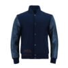 MDL FASHION Collage Varsity Jacket Navy