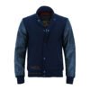 MDL FASHION Collage Varsity Jacket Navy