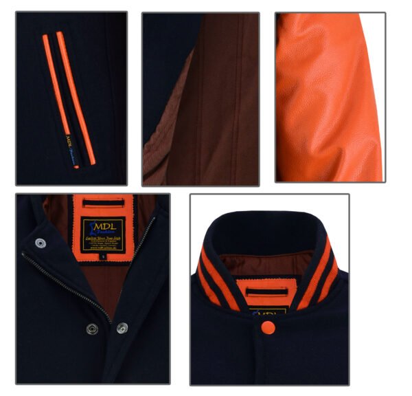 Varsity-jacket-BO6 MDL FASHION Varsity Jacket Black Orange