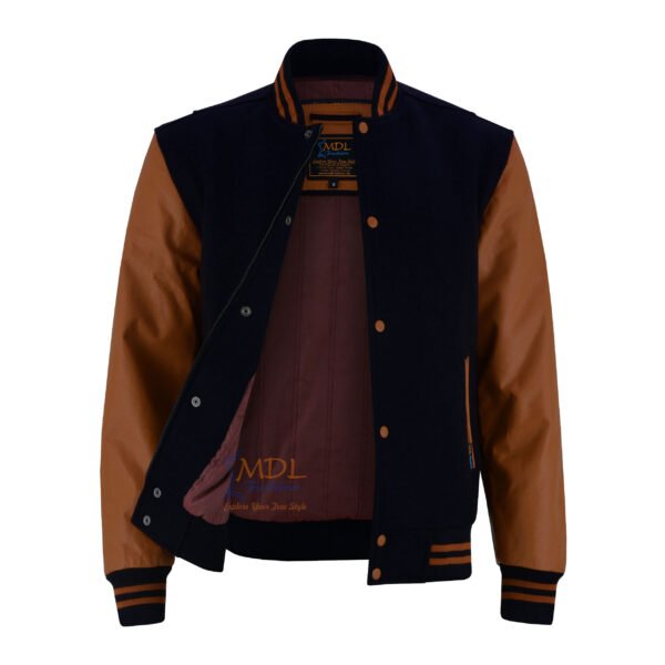Varsity-jacket-black-brown3 MDL FASHION Varsity Jacket Black Brown