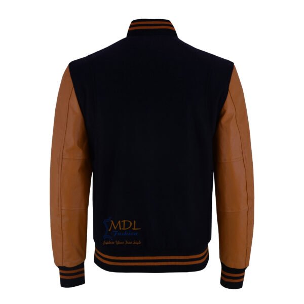 Varsity-jacket-black-brown4 MDL FASHION Varsity Jacket Black Brown