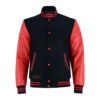 MDL FASHION Collage Varsity Jacket Black/Red