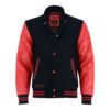 MDL FASHION Collage Varsity Jacket Black/Red