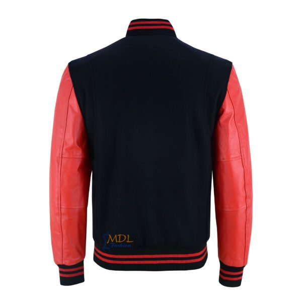 MDL FASHION Collage Varsity Jacket Black/Red