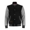 MDL FASHION Varsity Jacket Black Gray