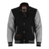 MDL FASHION Varsity Jacket Black Gray