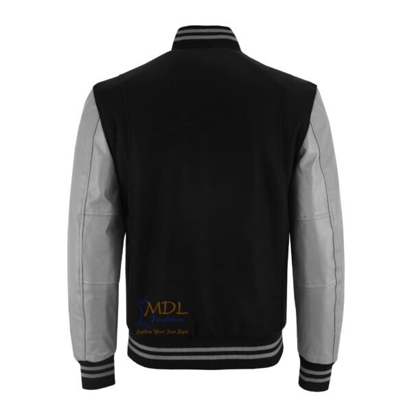 MDL FASHION Varsity Jacket Black Gray