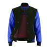 MDL FASHION Women Varsity Jacket Black Blue