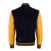 MDL FASHION Women Varsity Jacket Black Old Gold