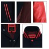 Women-Varsity-Jacket-BR5 MDL FASHION Women Varsity Jacket Black Red