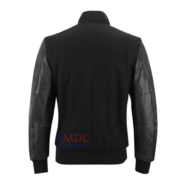 MDL FASHION Women Varsity Jacket Black