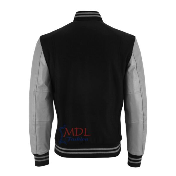 Women-Varsity-Jacket-GRAY4 MDL FASHION Women Varsity Jacket Black Gray