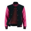 Women-Varsity-jacket-pink3 MDL FASHION Women Varsity Jacket Black Pink