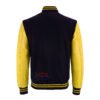 MDL FASHION Women Varsity Jacket Black Yellow